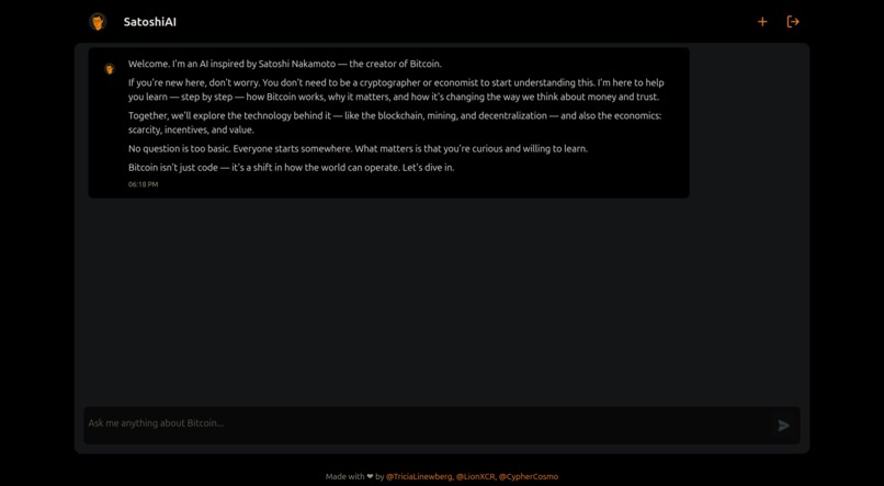 Satoshi is back online – screenshot 4