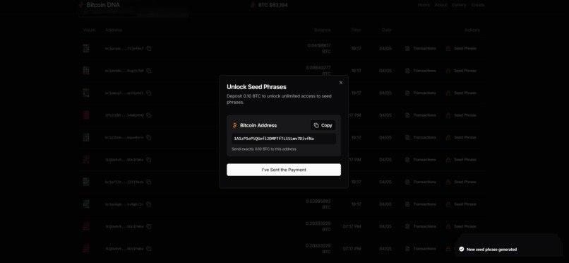 Bitcoin DNA – screenshot 11