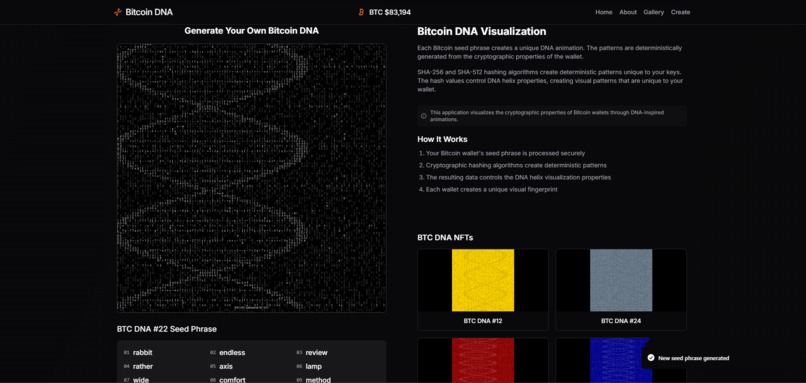 Bitcoin DNA – screenshot 4