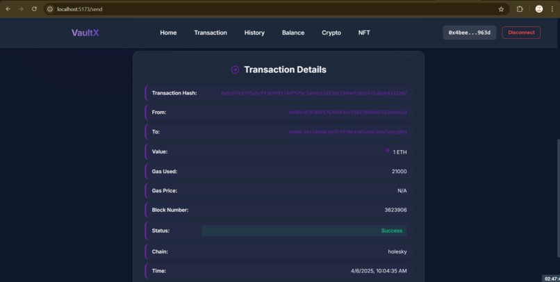 VaultTX  – screenshot 4