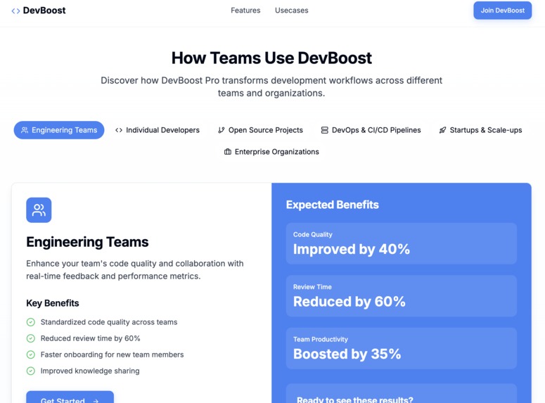 DevBoost – screenshot 3