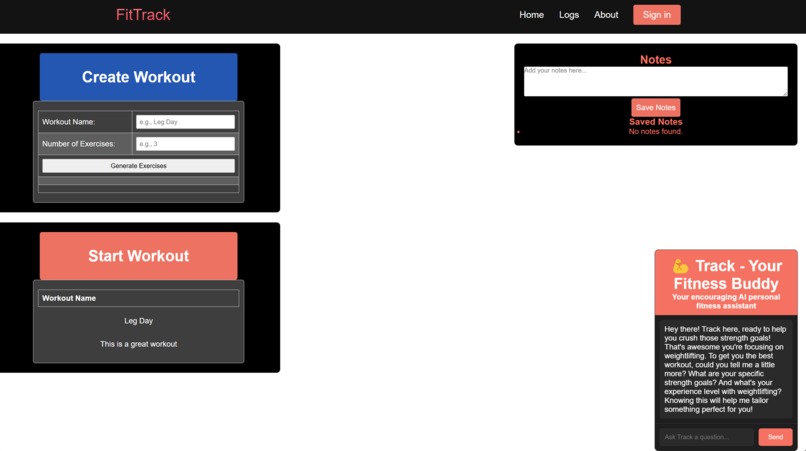 FitTrack – screenshot 1