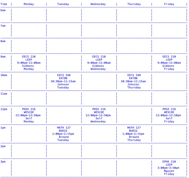 Schedule Builder  – screenshot 1