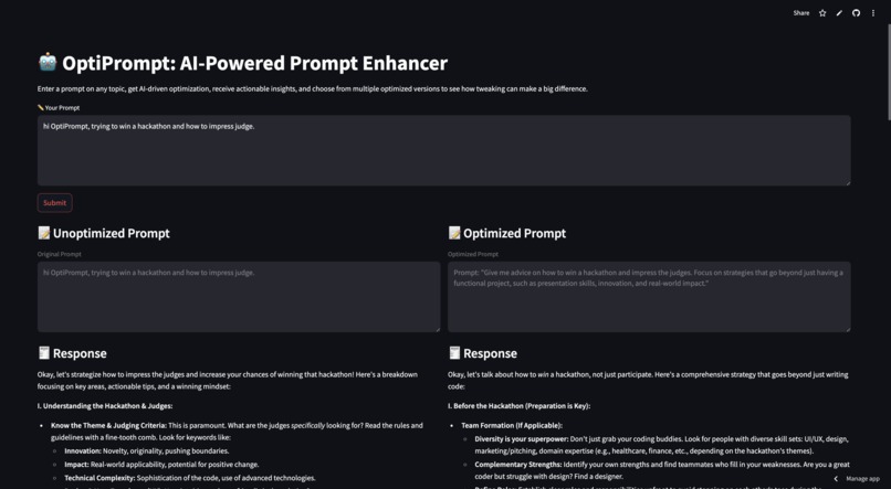 OptiPrompt – screenshot 1