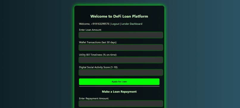 DeFi Loan – screenshot 1