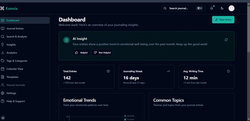 Eunoia Journal – screenshot 2