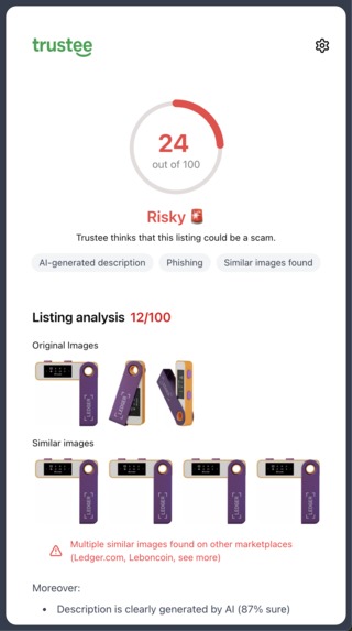 Trustee - AI-Powered Scam Detector – screenshot 2