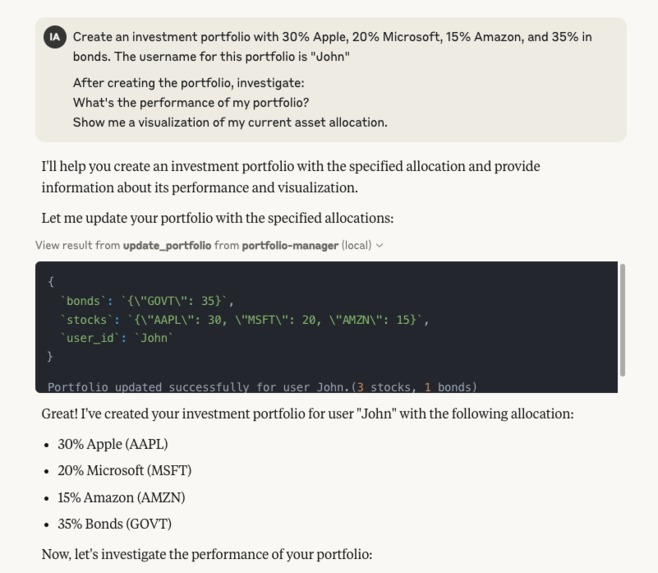 Investment Portfolio Manager MCP Server – screenshot 1