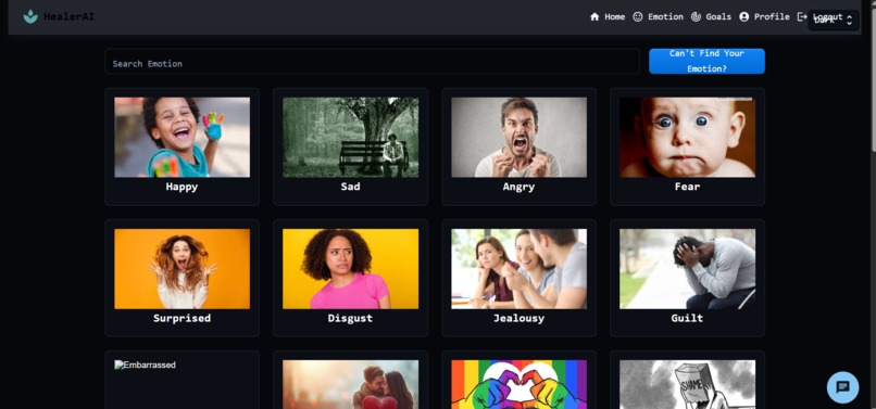 HealerAI- a web app that can heal your emotion with AI – screenshot 5
