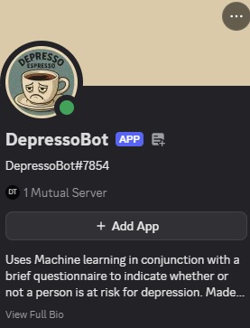 DepressoBot – screenshot 2