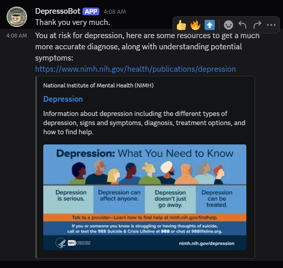 DepressoBot – screenshot 4