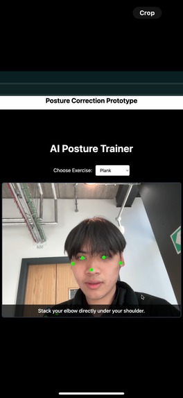 AI trainer for gym posture – screenshot 1