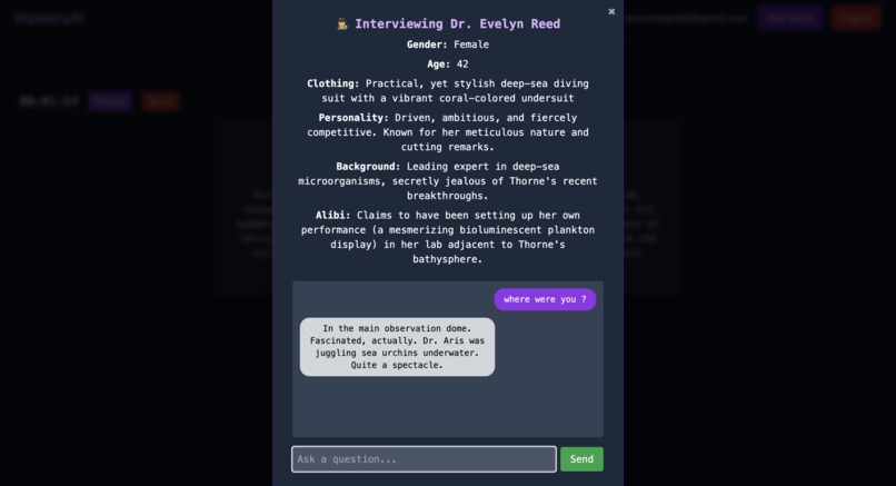 MysteryAI – screenshot 2