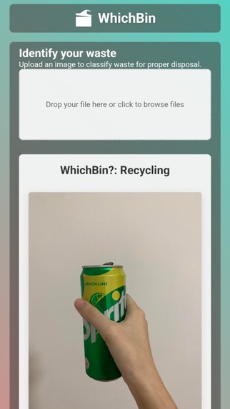 WhichBin – screenshot 1