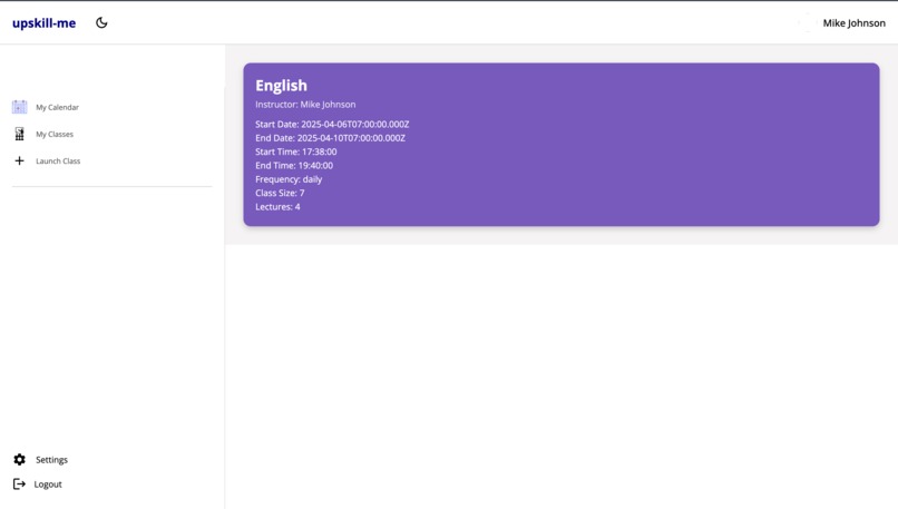 Upskill-Me – screenshot 1
