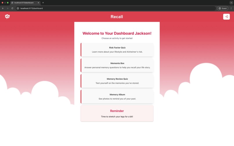 Recall – screenshot 2