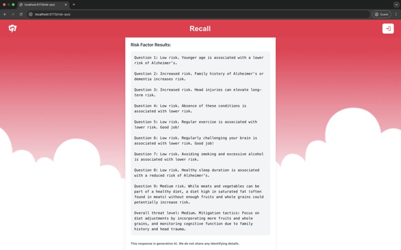 Recall – screenshot 5