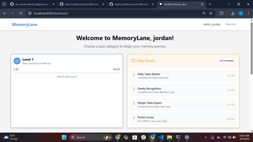 Memory lane – screenshot 1