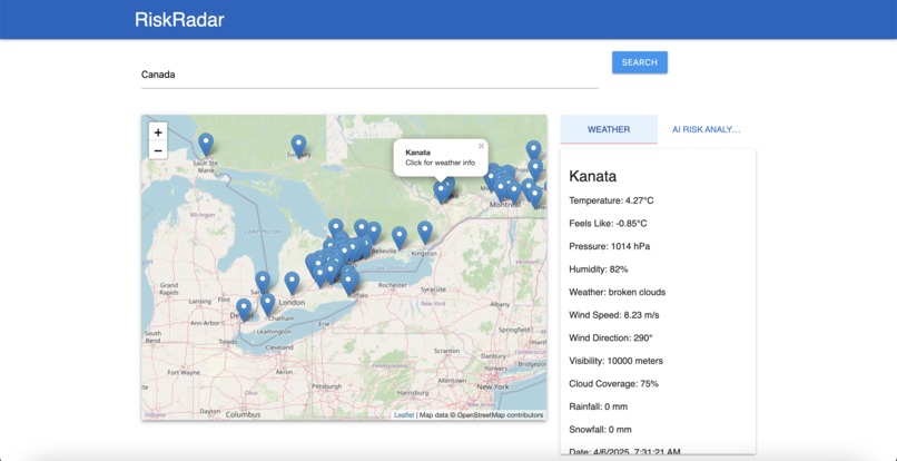RiskRadar – screenshot 1