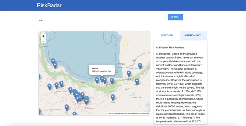 RiskRadar – screenshot 2