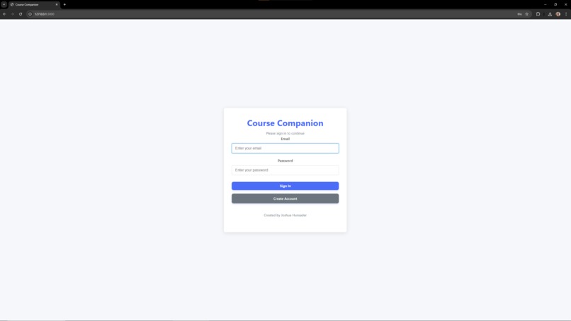 Course Companion – screenshot 1
