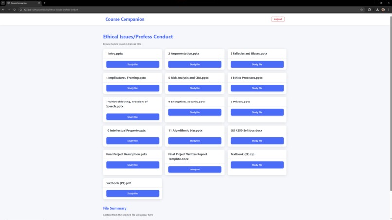 Course Companion – screenshot 4