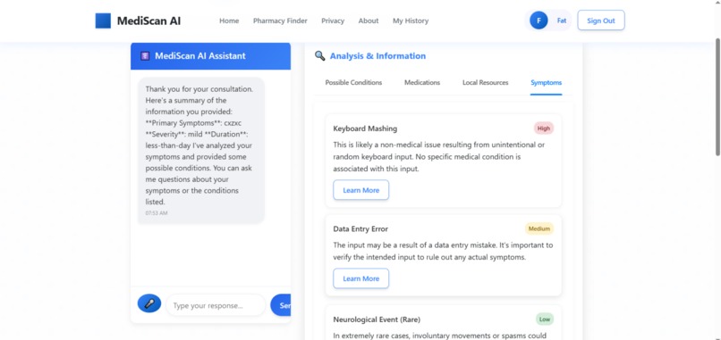 MediScan – screenshot 2