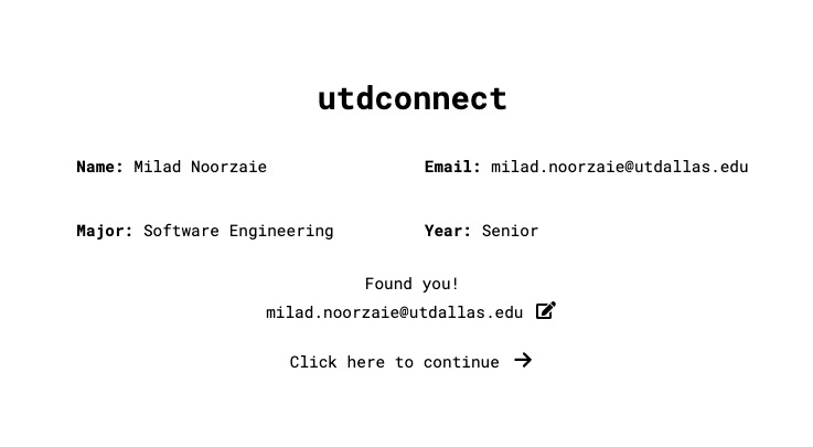 utdconnect – screenshot 2