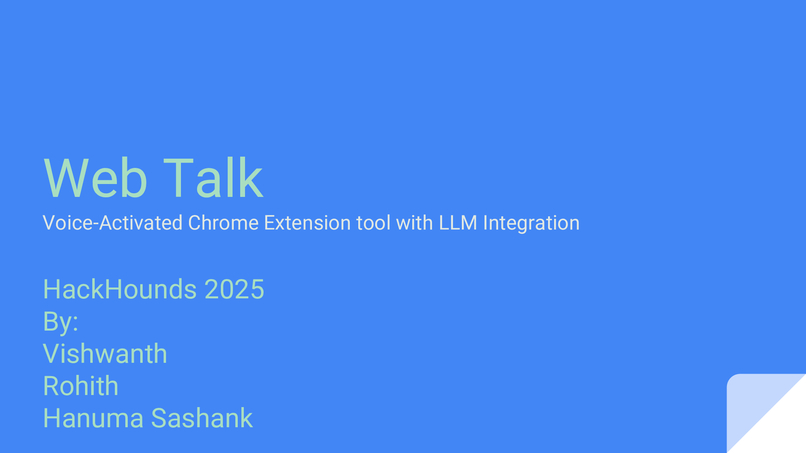 Web Talk – screenshot 1