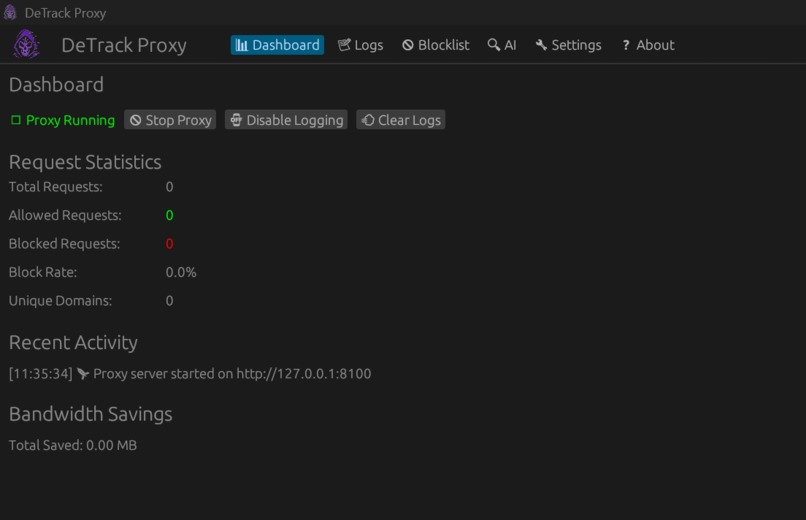 DeTrack Proxy – screenshot 1