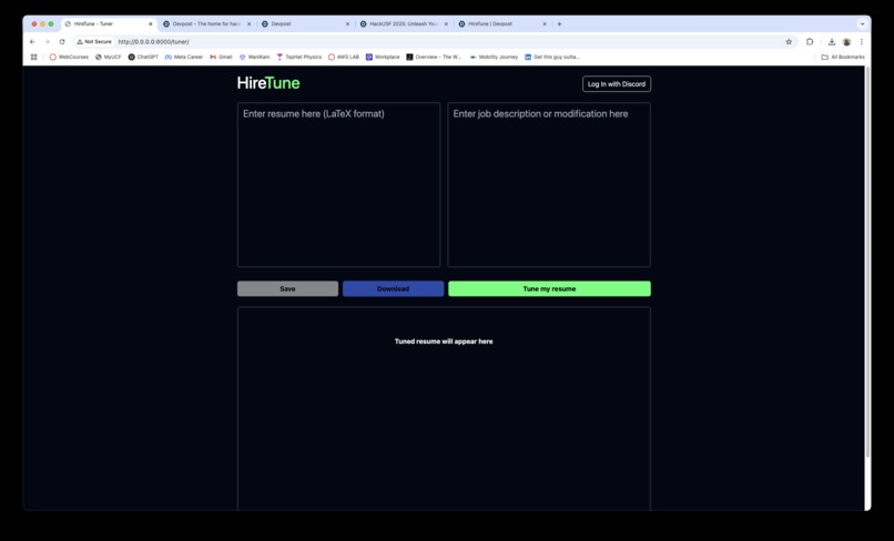 HireTune – screenshot 2