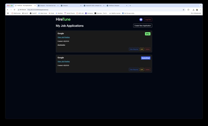 HireTune – screenshot 3