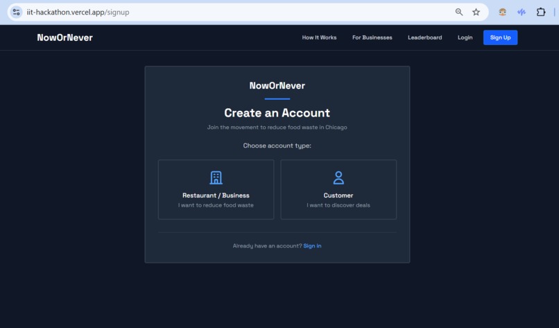 Now or Never: A Zero Waste Marketplace SH420 – screenshot 1