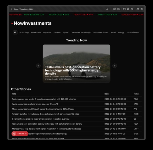 NowInvestments – screenshot 1