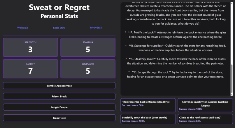 Sweat Or Regret – screenshot 2