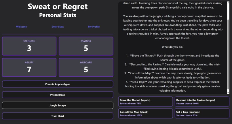 Sweat Or Regret – screenshot 3