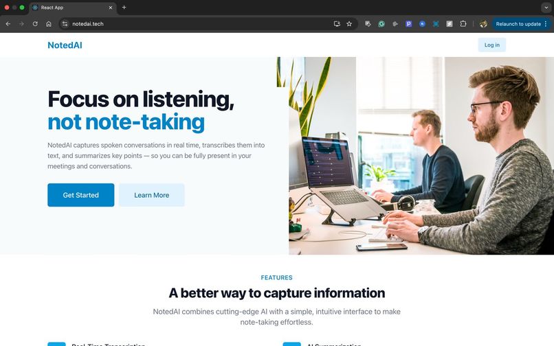 NotedAI – screenshot 1