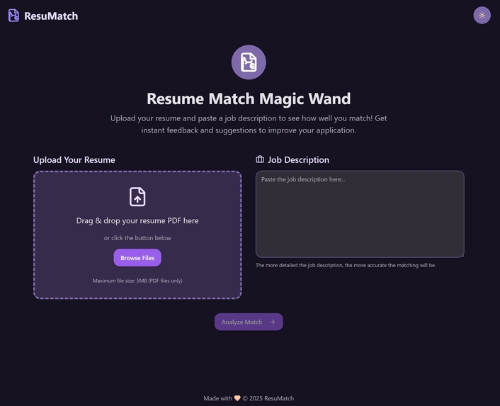 Resumatch – screenshot 1
