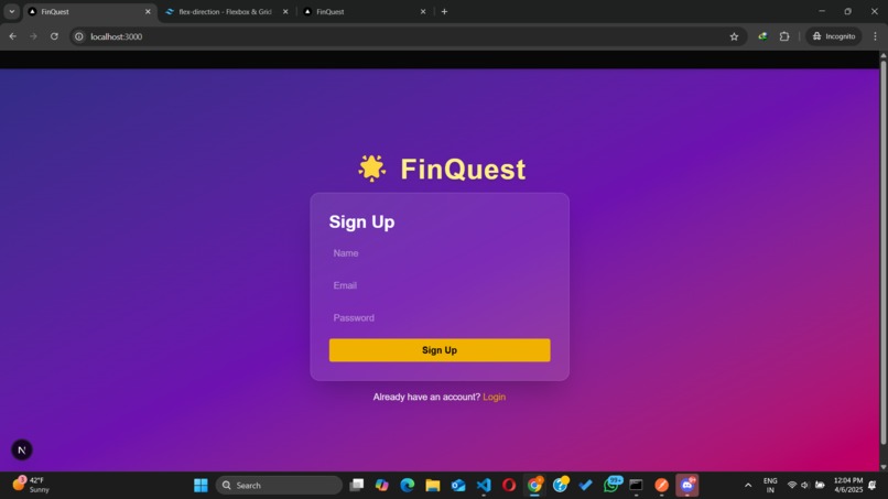FinQuest – screenshot 2