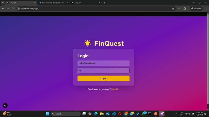 FinQuest – screenshot 1