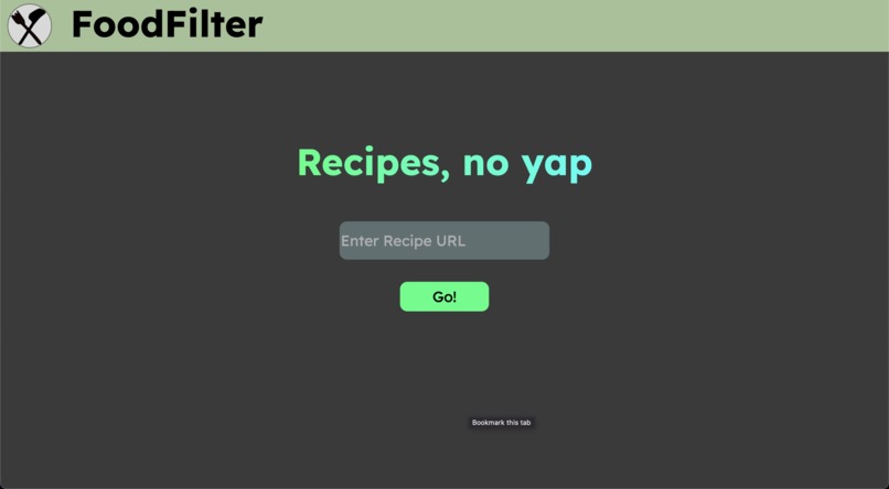 FoodFilter – screenshot 1