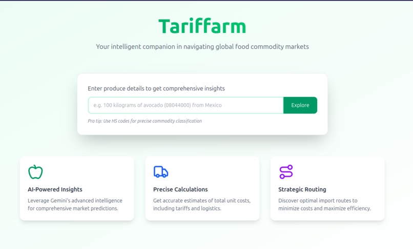 TARIFFARM – screenshot 2