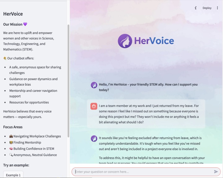 HerVoice – screenshot 1