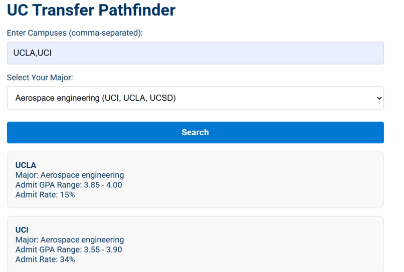 UC Pathfinder – screenshot 1