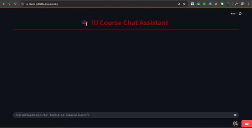 IU - AI-powered Course Selector – screenshot 1