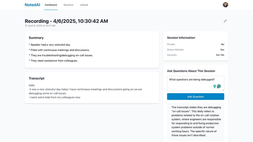 NotedAI – screenshot 3
