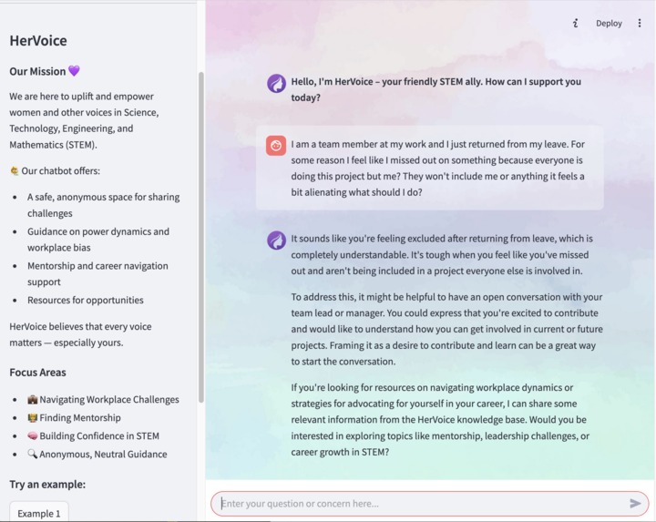 HerVoice – screenshot 2