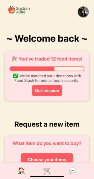 SustainABite – screenshot 2