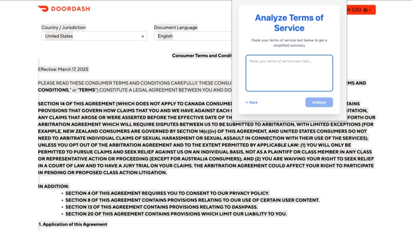 LegalLens AI – screenshot 2