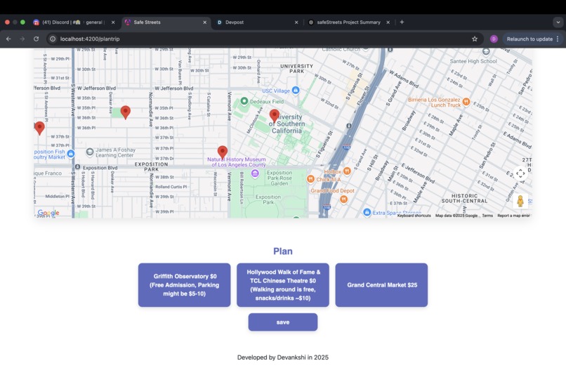 safeStreets – screenshot 3